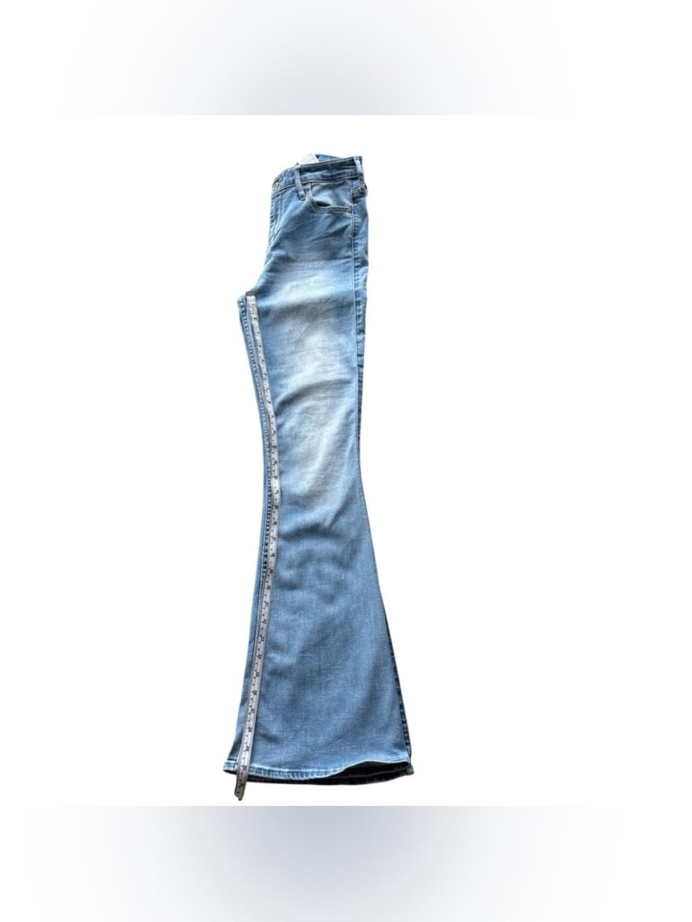 Hollister High Rise Flare Jeans Size 1R W25/L31 Light Wash - Picture 7 of 9